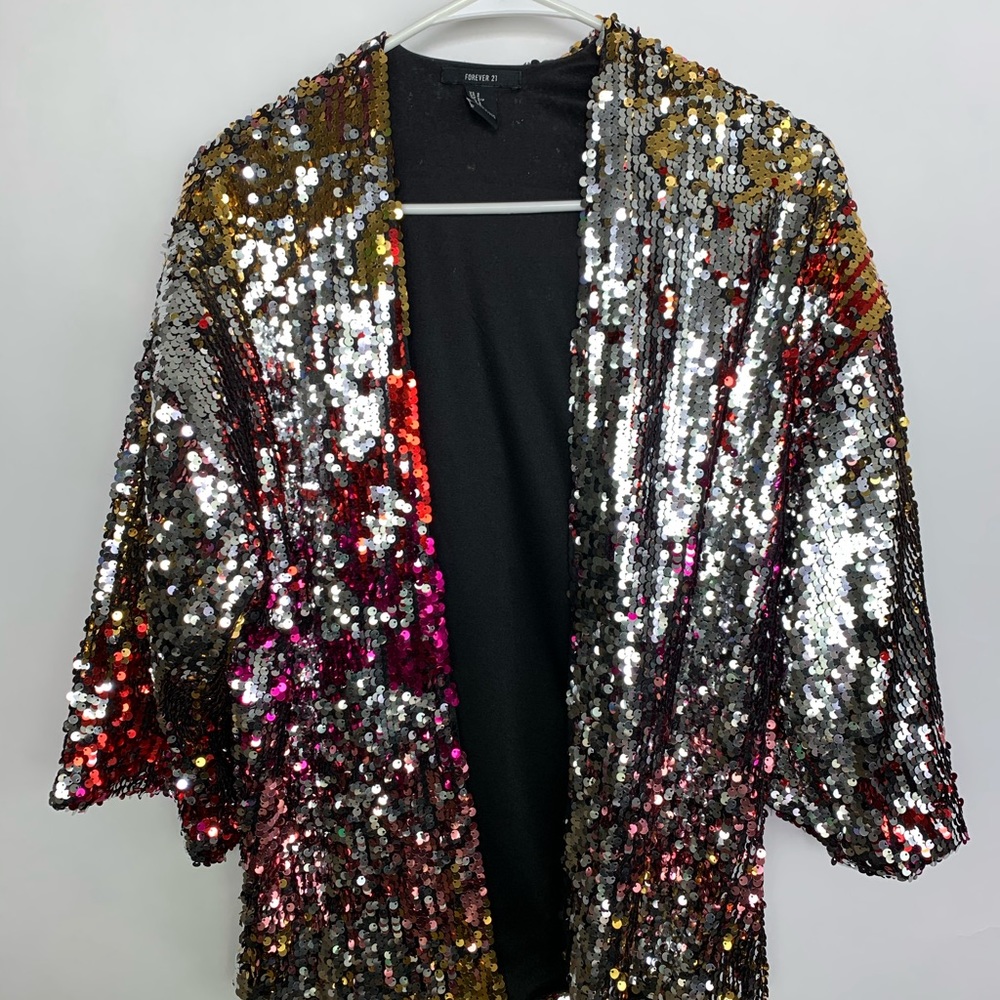 Forever21 Sequin Jacket Top